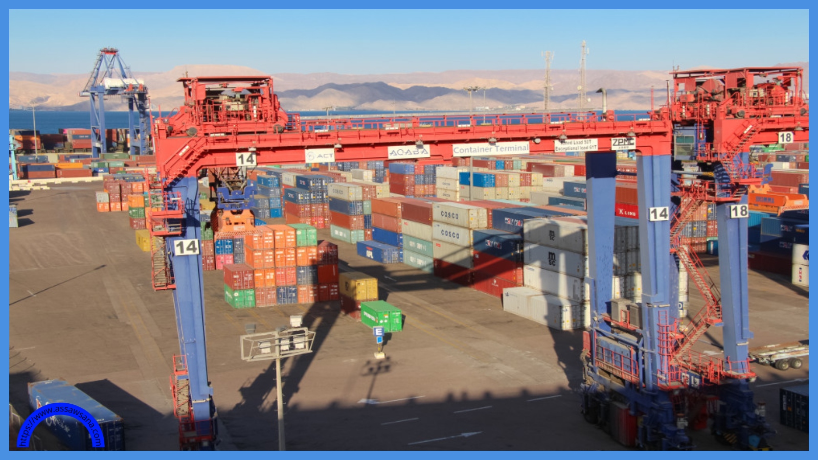 حاويات العقبة تسجل مؤشرات تشغيلية إيجابية