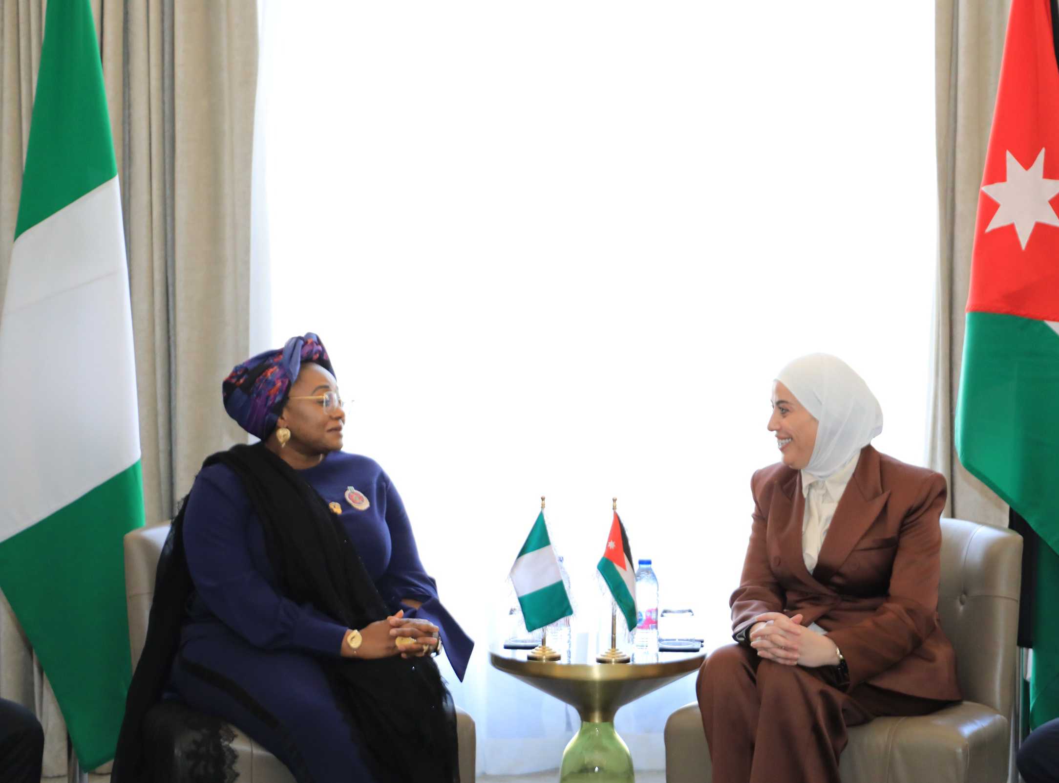 وزيرة التنمية تلتقي وزيرة الشؤون الاجتماعية النيجيرية