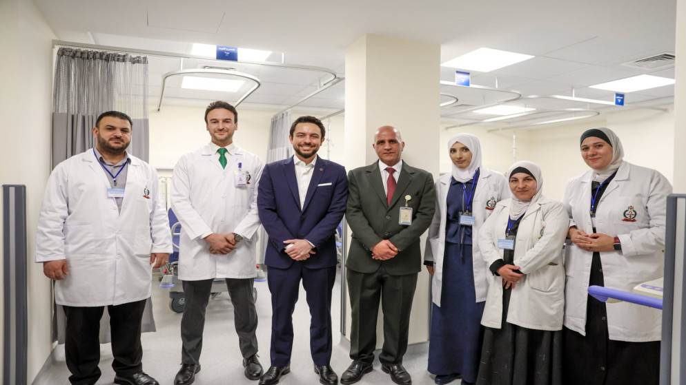 ولي العهد يفتتح مشروع إعادة تأهيل وتطوير مركز صحي جرش الشامل