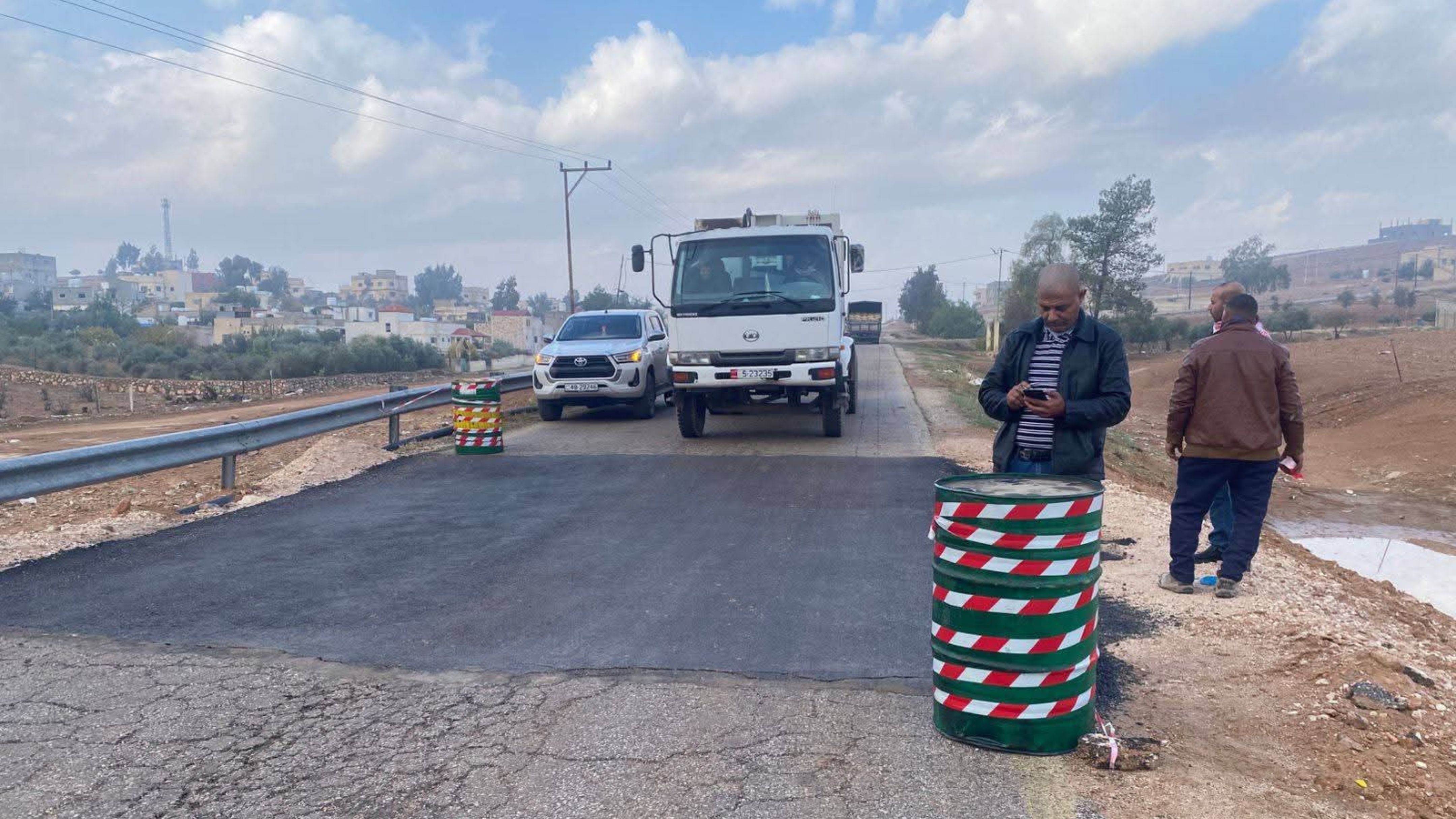 بلدية بلعما تبدأ صيانة شارع الخربة بعد هبوط خط الغاز