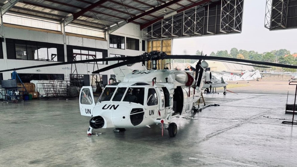 وحدة الطائرات الأردنية تجتاز تفتيش الجاهزية في الكونغو