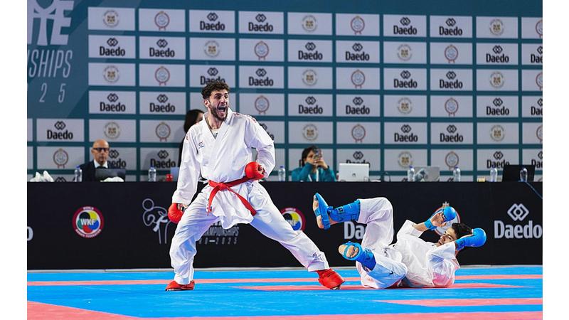 عفيف غيث أول أردني يتأهل لنهائي بطولة العالم للكراتيه