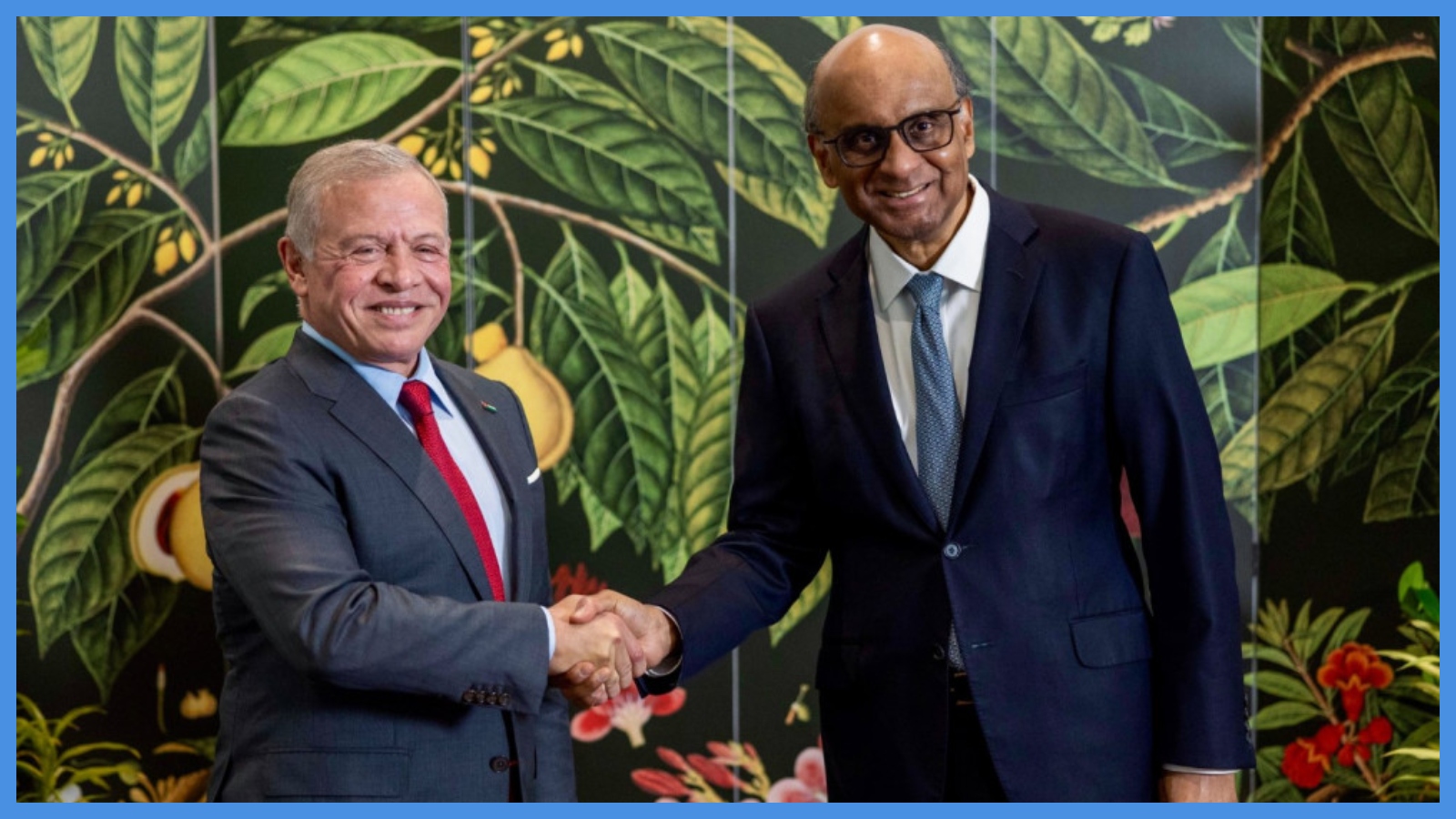 أبرز ما جاء بلقاء الملك والرئيس السنغافوري