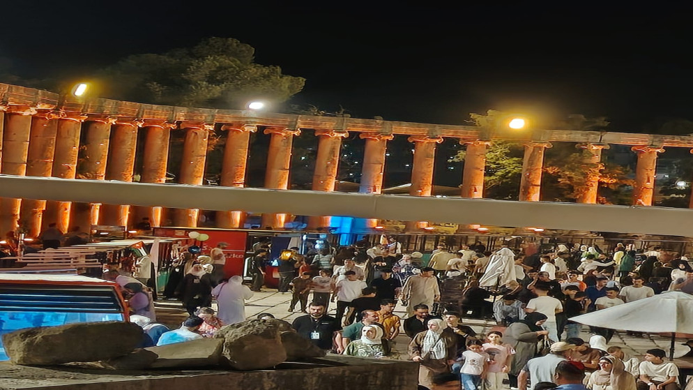 9 آلاف زائر لمسرح الصوت والضوء خلال مهرجان جرش