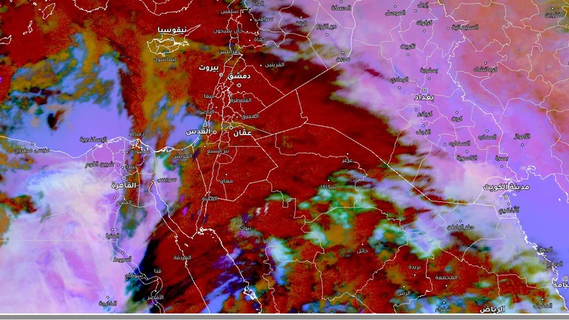 اشتداد تأثير الحالة الماطرة خلال الساعات القادمة