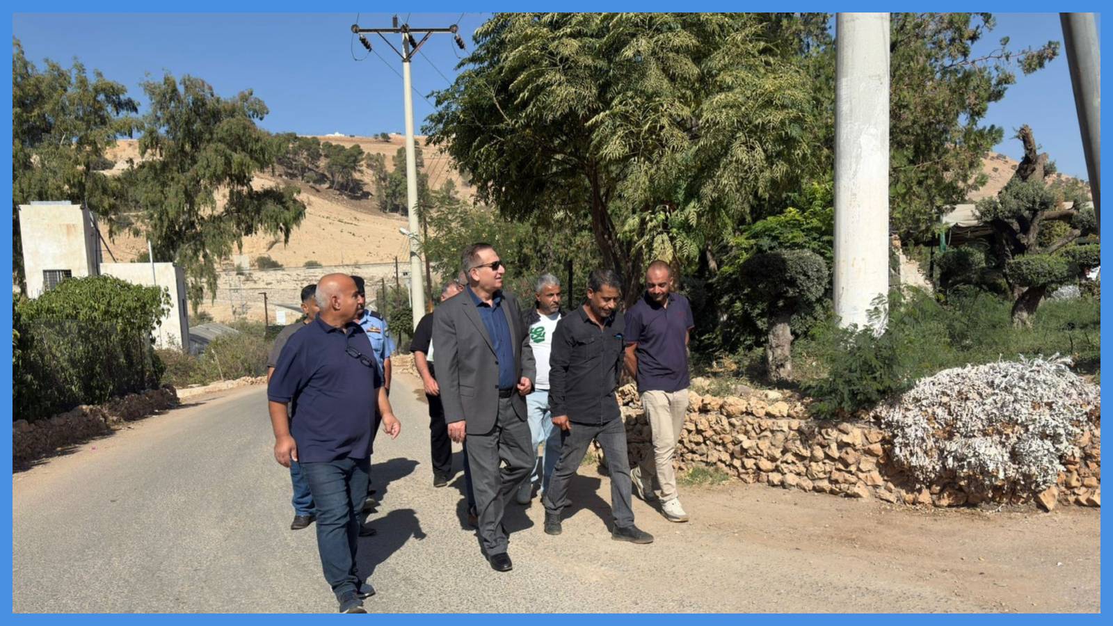 وزير الزراعة يتفقد مشتل فيصل الزراعي بجرش