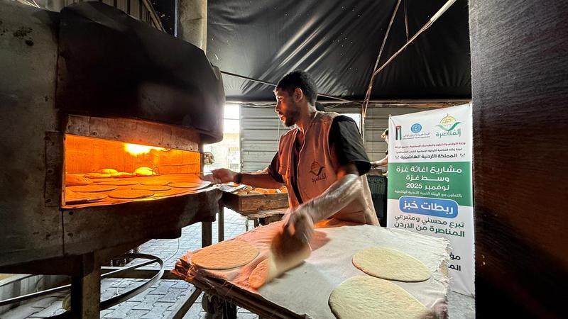 انطلاق حملة إغاثة إطعام 15 ألف رغيف خبز في غزة
