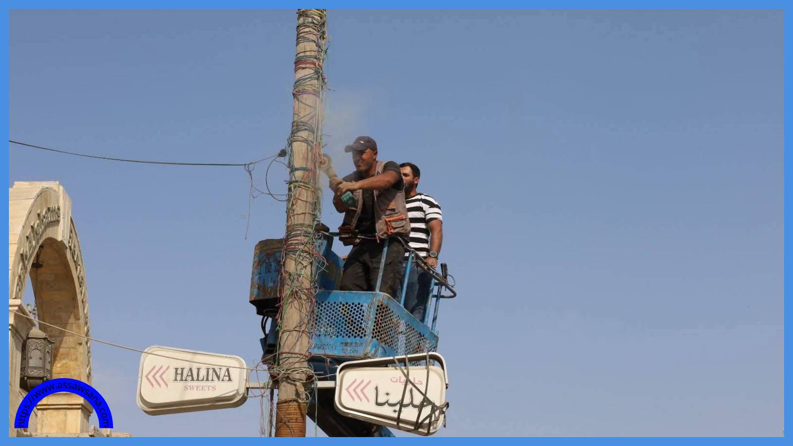 حملة في مادبا لإزالة اليافطات المخالفة