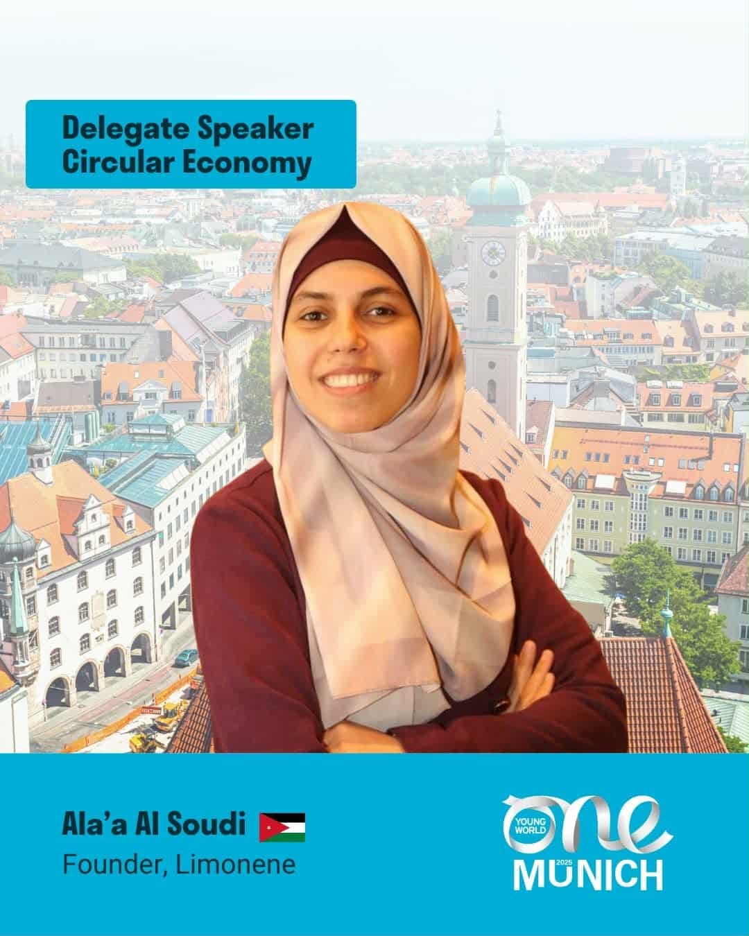 خريجة من الهاشمية تمثل الأردن في قمة عالم شاب واحد