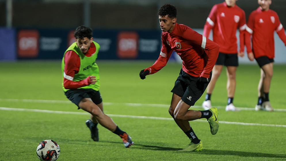 المنتخب الوطني يواصل تحضيراته لبطولة غرب آسيا للشباب