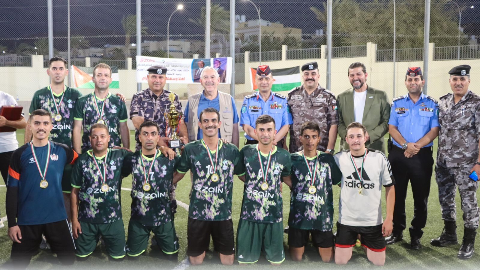 اختتام بطولة القائد الكروية للفرق العسكرية في العقبة
