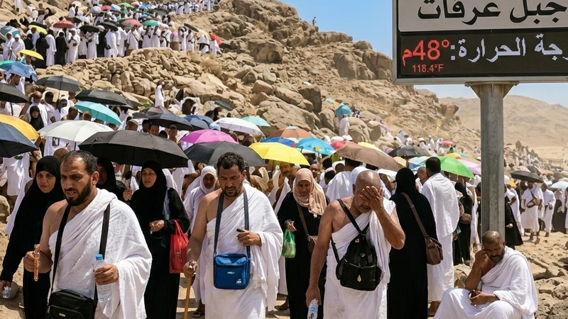جبل عرفات يسجل أعلى حرارة عالمياً بـ48 مئوية في يوم السبت