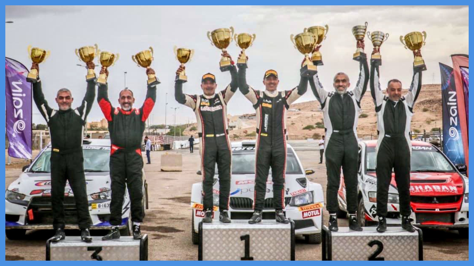 فغالي بطلا للجولة السادسة من بطولة الأردن للراليات 