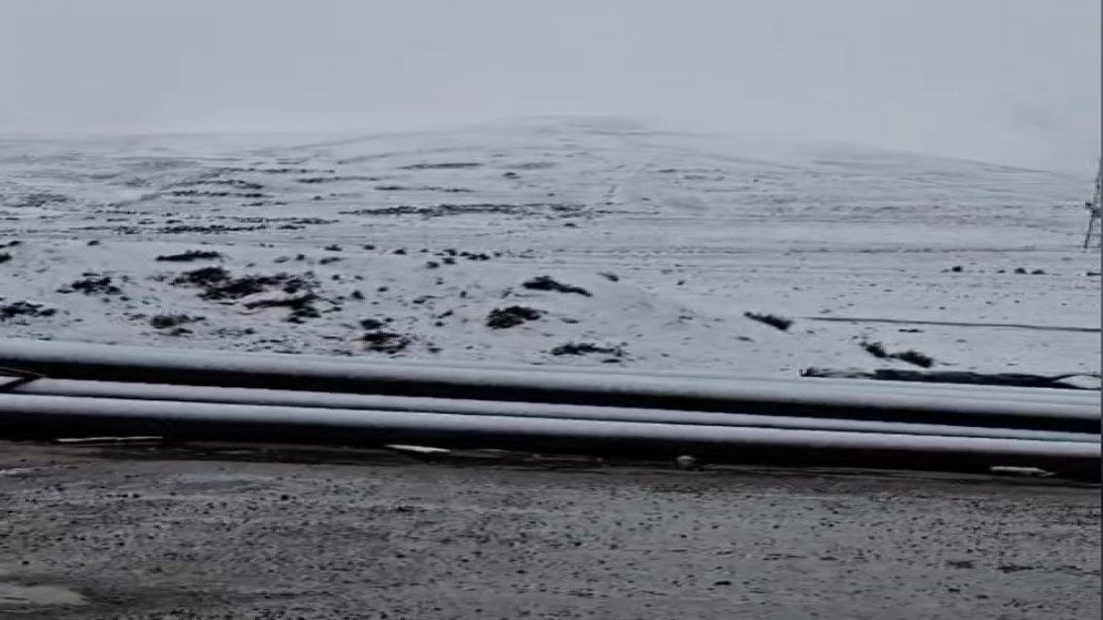 تساقط زخات ثلجية على بعض المرتفعات الجنوبية