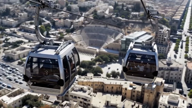 تلفريك جبل القلعة يعزز السياحة بعمّان القديمة  ..  تفاصيل