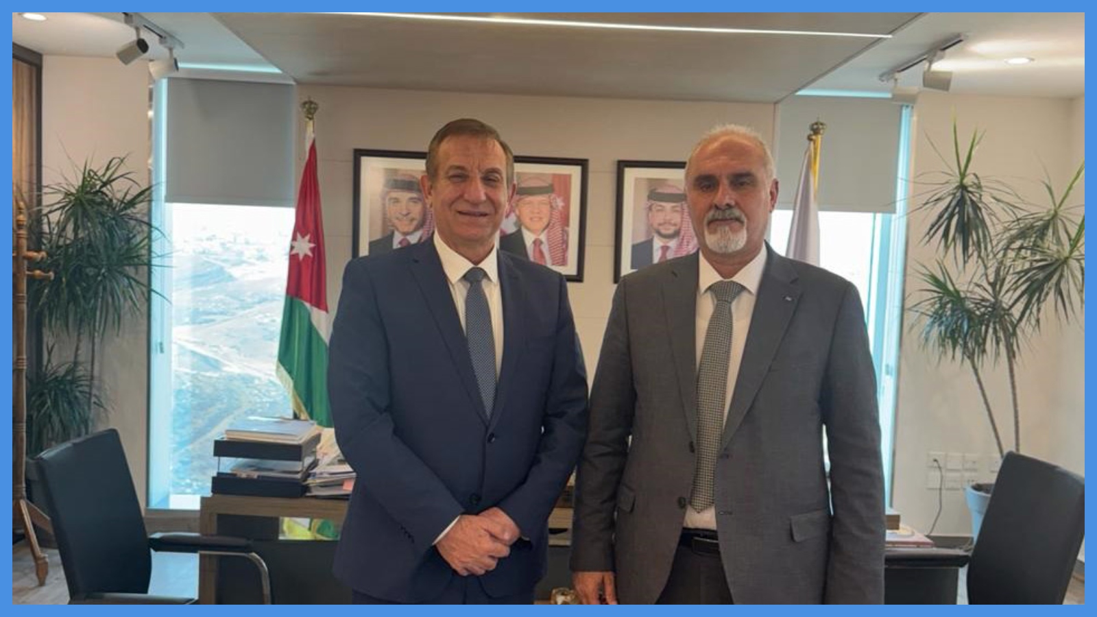 وزير الزراعة ونظيره الفلسطيني يبحثان  تعزيز التعاون