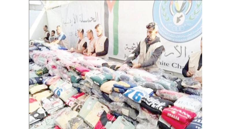 خزانة الأمل الأردنية تخفف معاناة الأشقاء في غزة