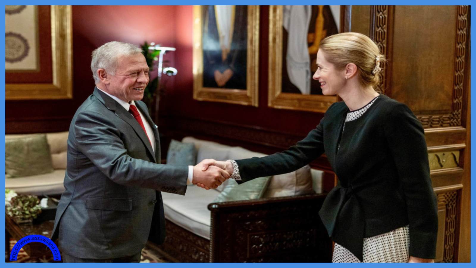 أبرز ما جاء بلقاء الملك مع كايا كالاس