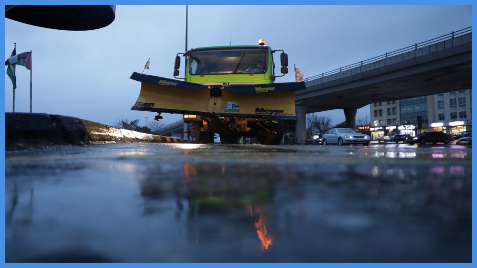 الأشغال تتعامل مع 80 بلاغاً خلال المنخفض