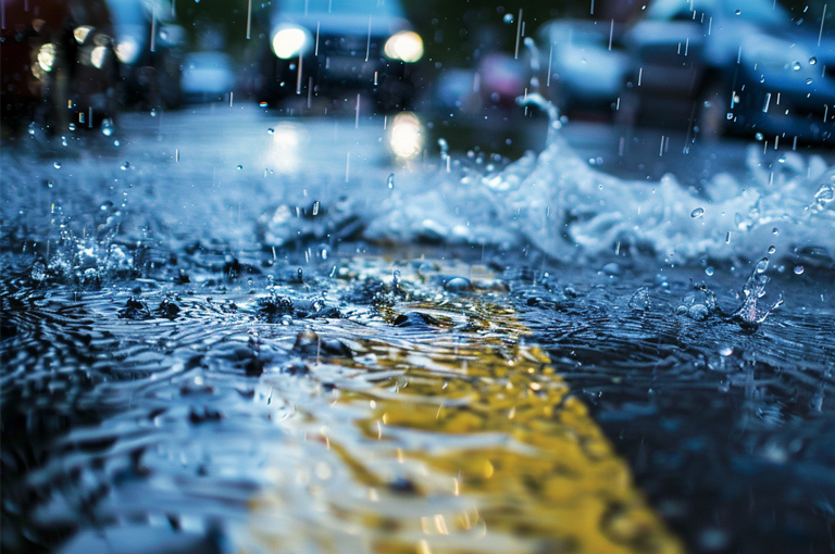 بلدية النسيم تتعامل مع تجمعات لمياه الأمطار 