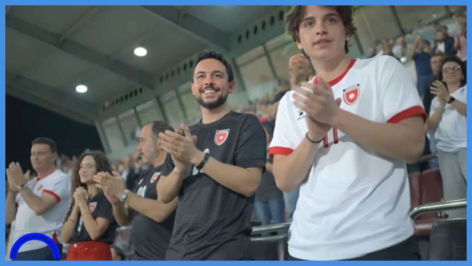 وليّ العهد يؤازر النشامى أمام الكويت ..  صورة