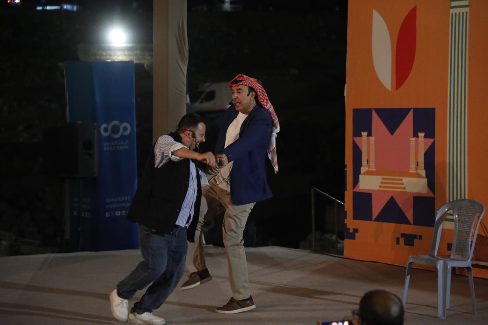 مهرجان جرش ..   مسرح الصوت والضوء يستضيف زعل وخضرة
