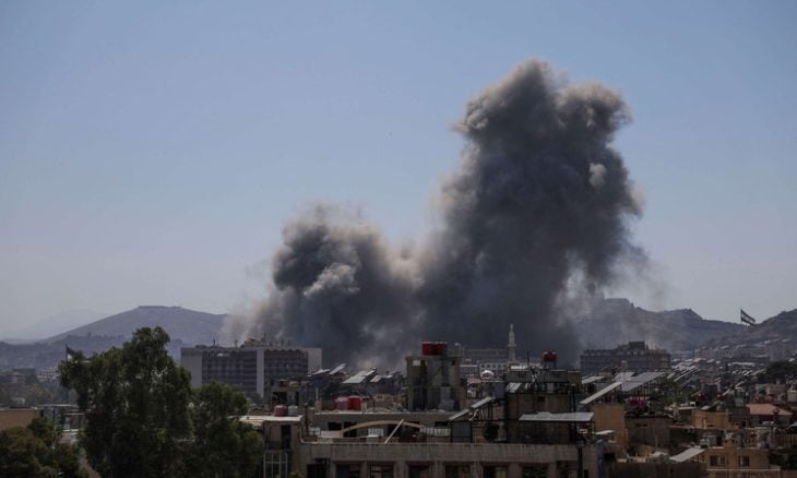  صوت الانفجار في دمشق ناجم عن إطلاق مجهولين صاروخا