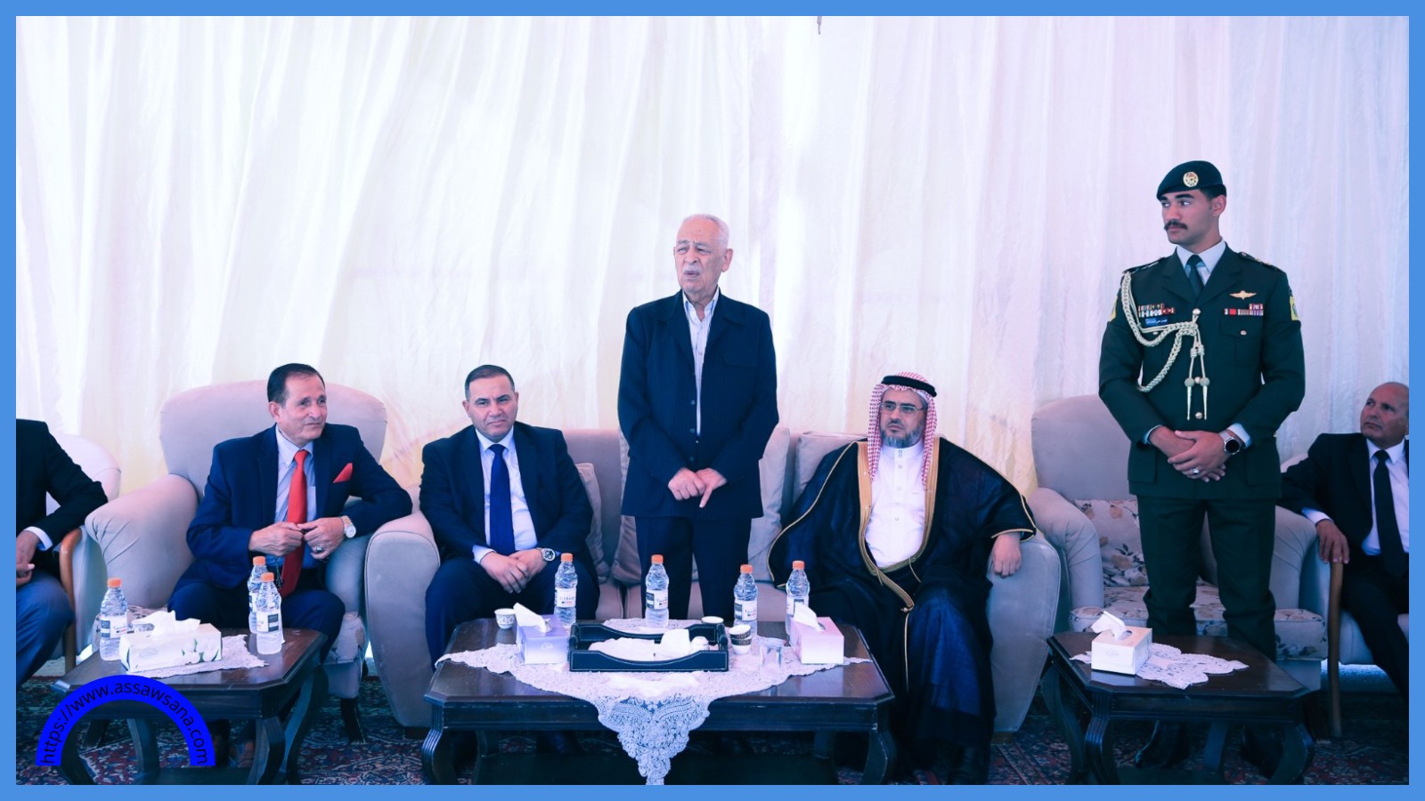 العيسوي يعزي عشيرتي الصرايرة والمومني