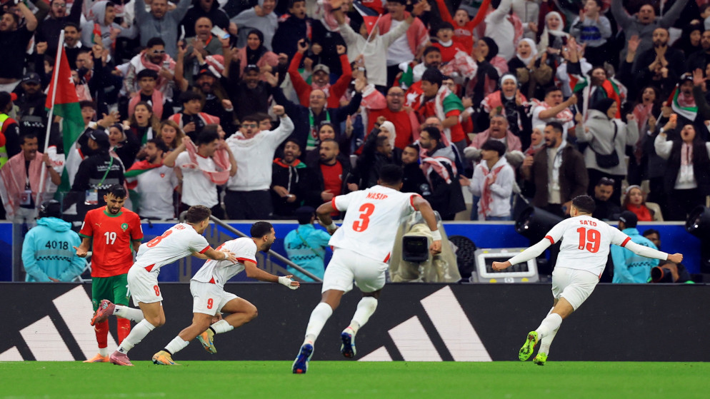 النشامى يتقدمون على المغرب بهدفين مقابل هدف