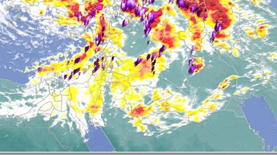 تعمّق ثاني منخفضات الحالة الماطرة وجبهة هوائية عالية الفعالية تعبر المملكة 