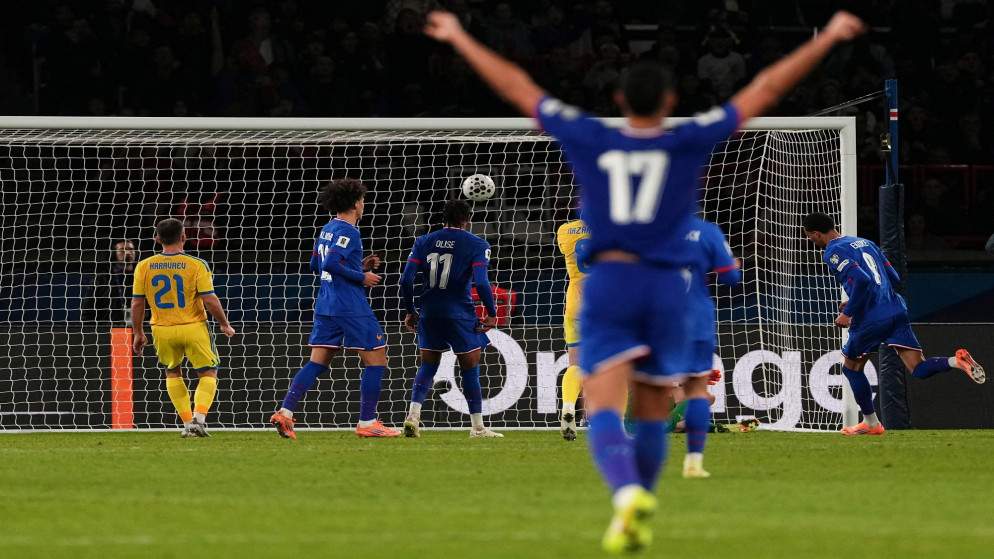 فرنسا تهزم أوكرانيا وتتأهل لكأس العالم