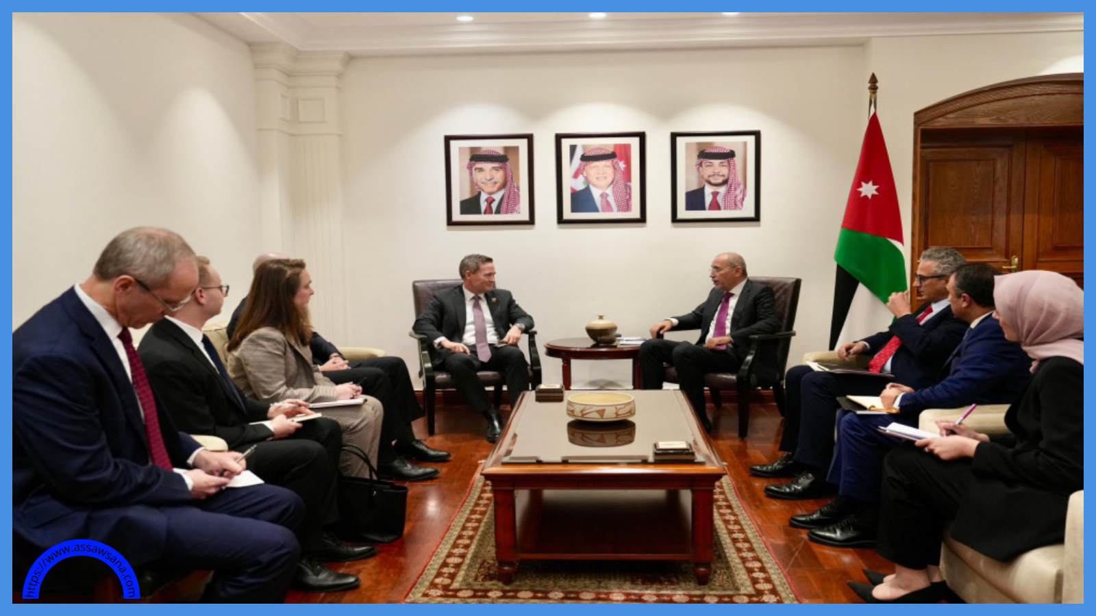 الصفدي يستقبل سفير أمريكا لدى الأمم المتحدة