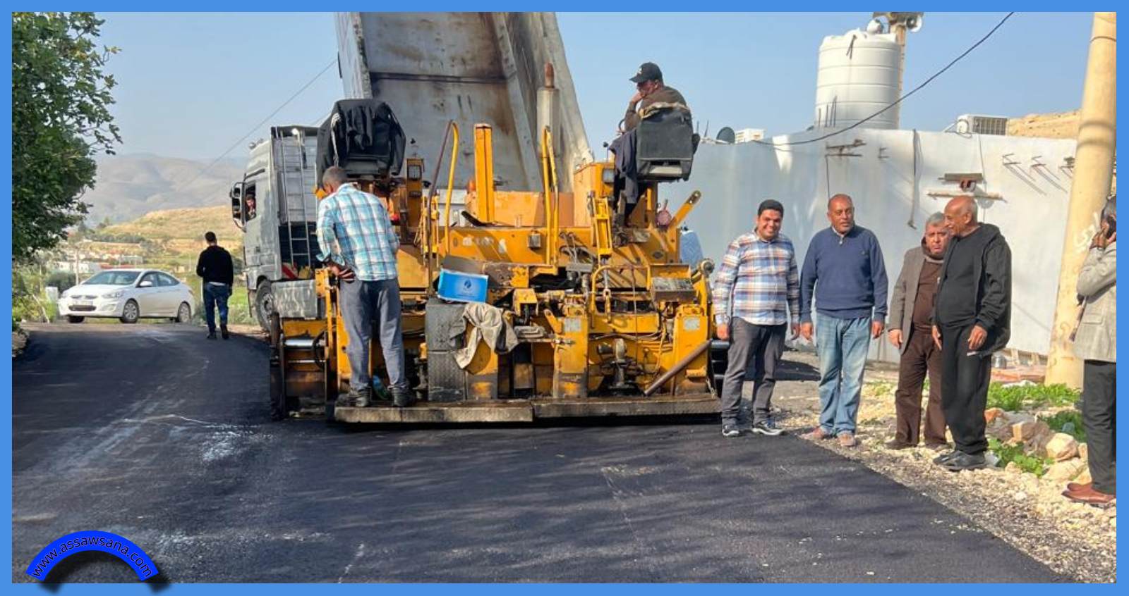 بلدية دير علا تبدأ أعمال فتح وتعبيد شوارع