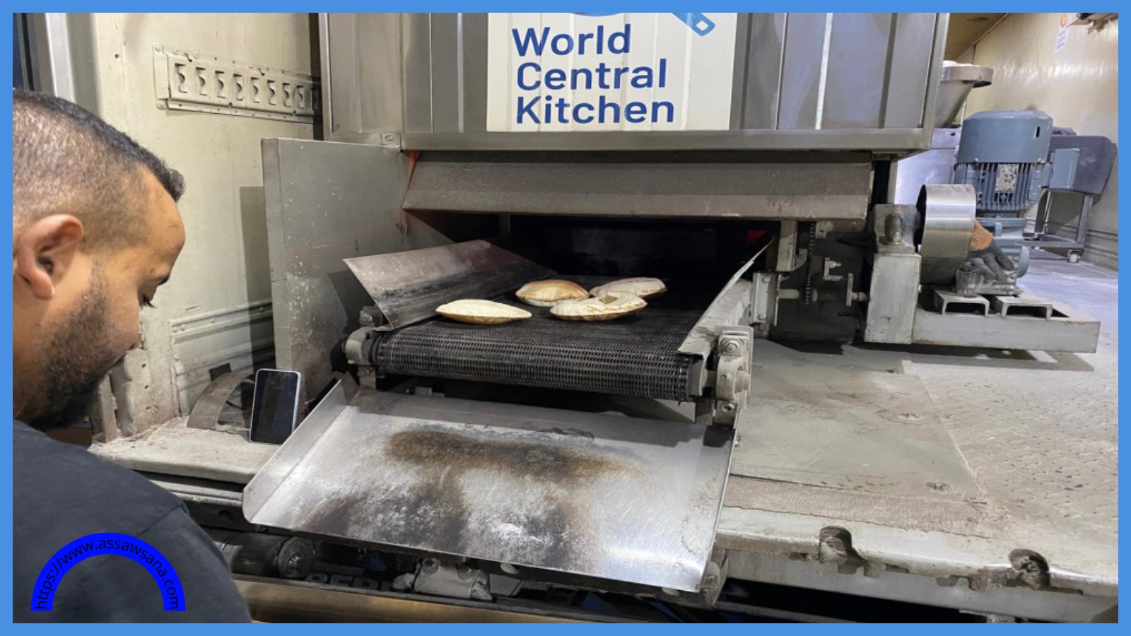 المخبز الأردني بغزة ينتج نحو 70 ألف رغيف خبز يومياً