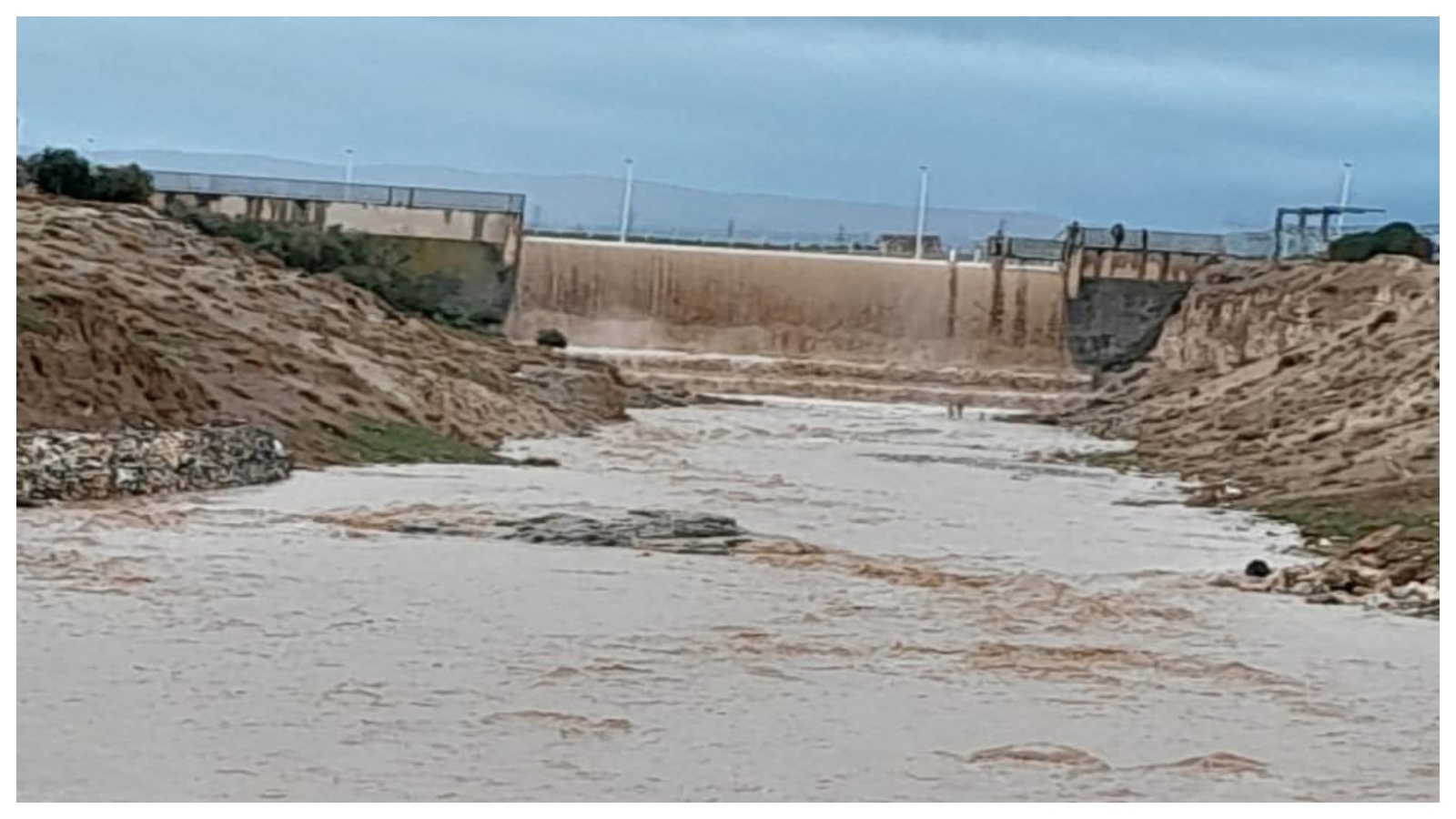 فيضان سدّ البويضة في إربد
