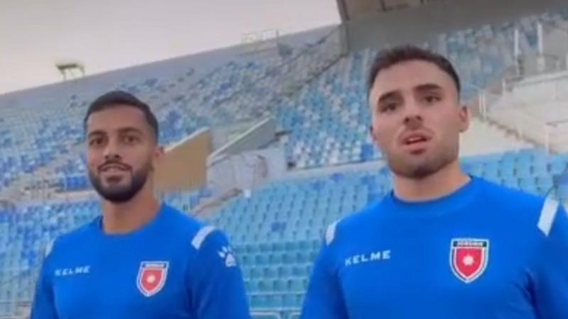 اللاعب المحترف تامر بني عوده يشارك في أول تدريباته مع النشامى