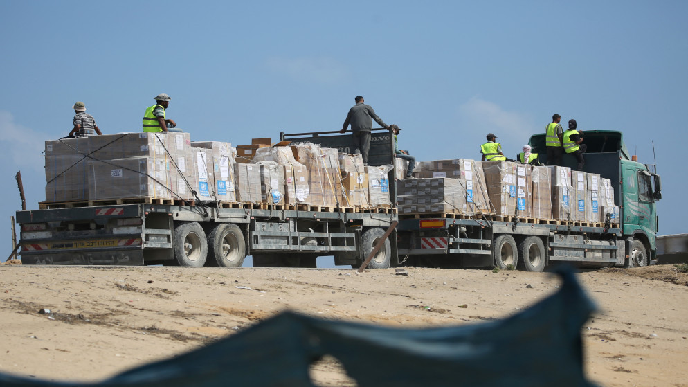  قوات أميركية تنسق مع الاحتلال نقل المساعدات لغزة