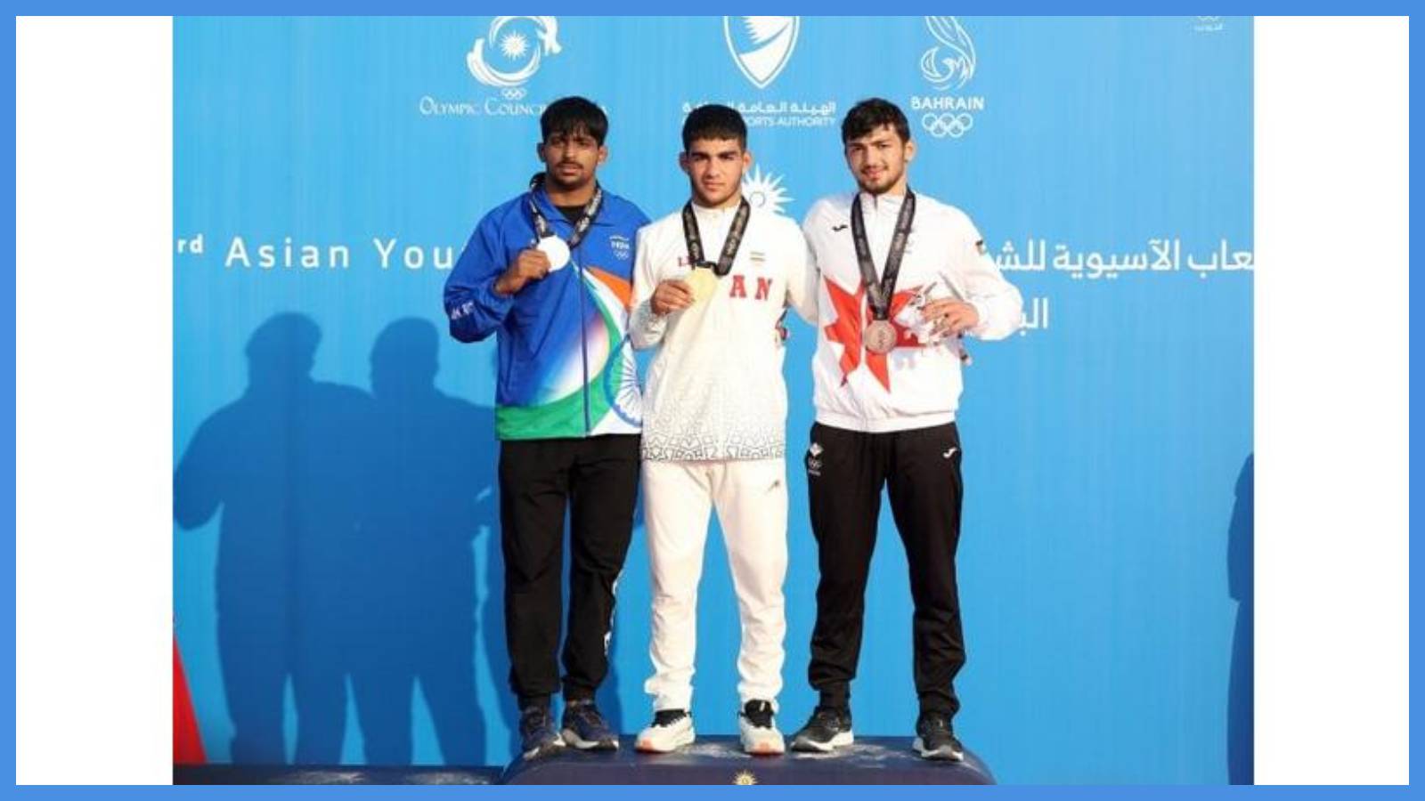 ناغوج يحرز ميدالية برونزية بدورة الألعاب الآسيوية للمصارعة 