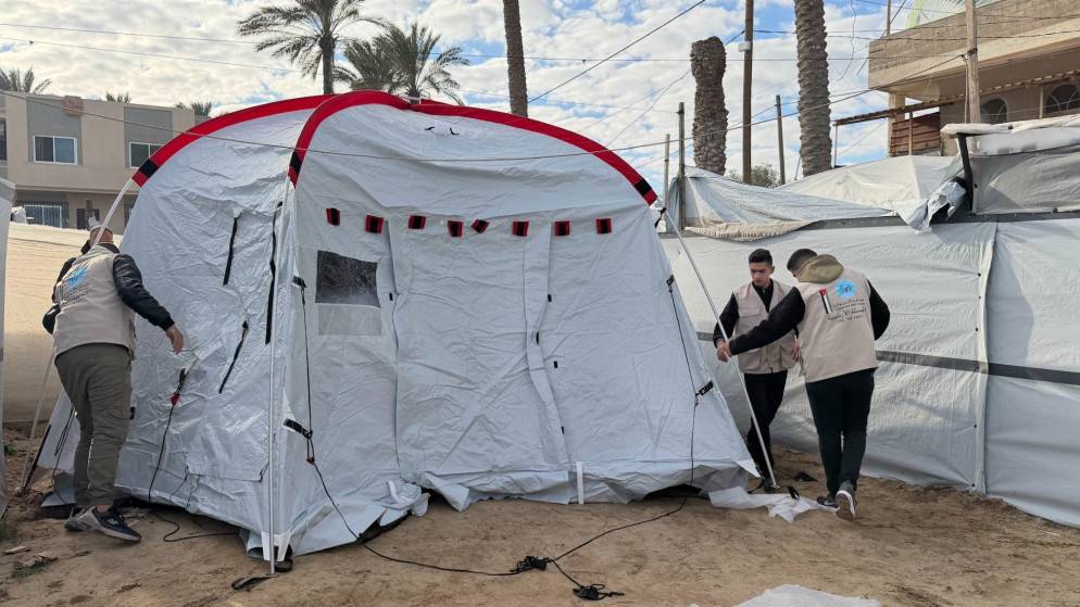 الحملة الأردنية والهيئة الخيرية تنفذ تدخلاً طارئاً في غزة