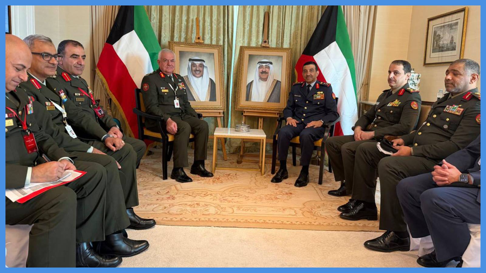 اللواء الحنيطي يلتقي عدداً من القادة العسكريين