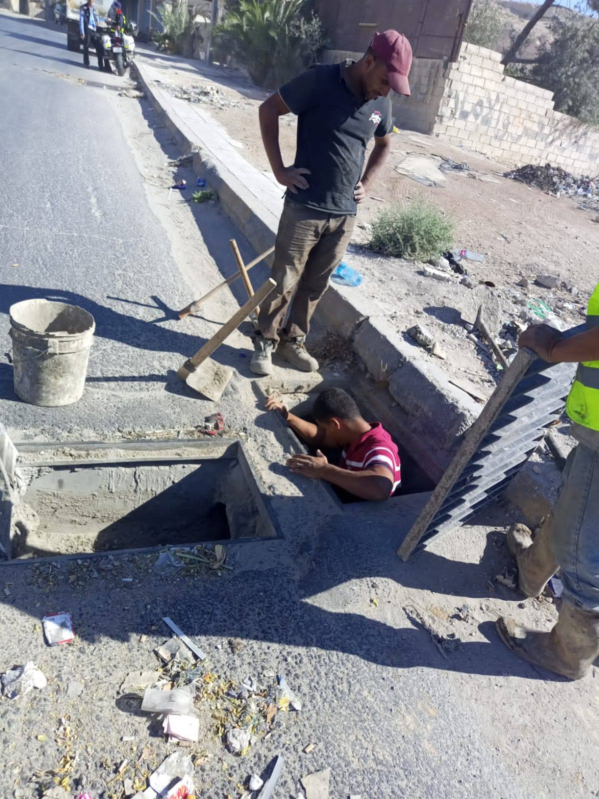 بلدية الرصيفة تبدأ حملة صيانة استعدادا لفصل الشتاء