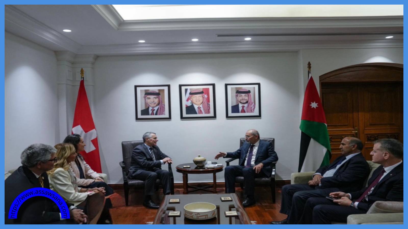 وزير الخارجية يجري مباحثات موسعة مع كاسيس