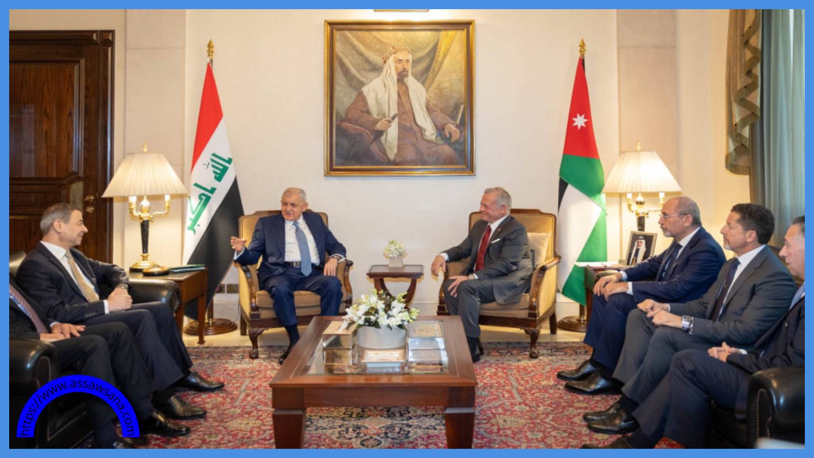 أبرز ما جاء بلقاء الملك والرئيس العراقي