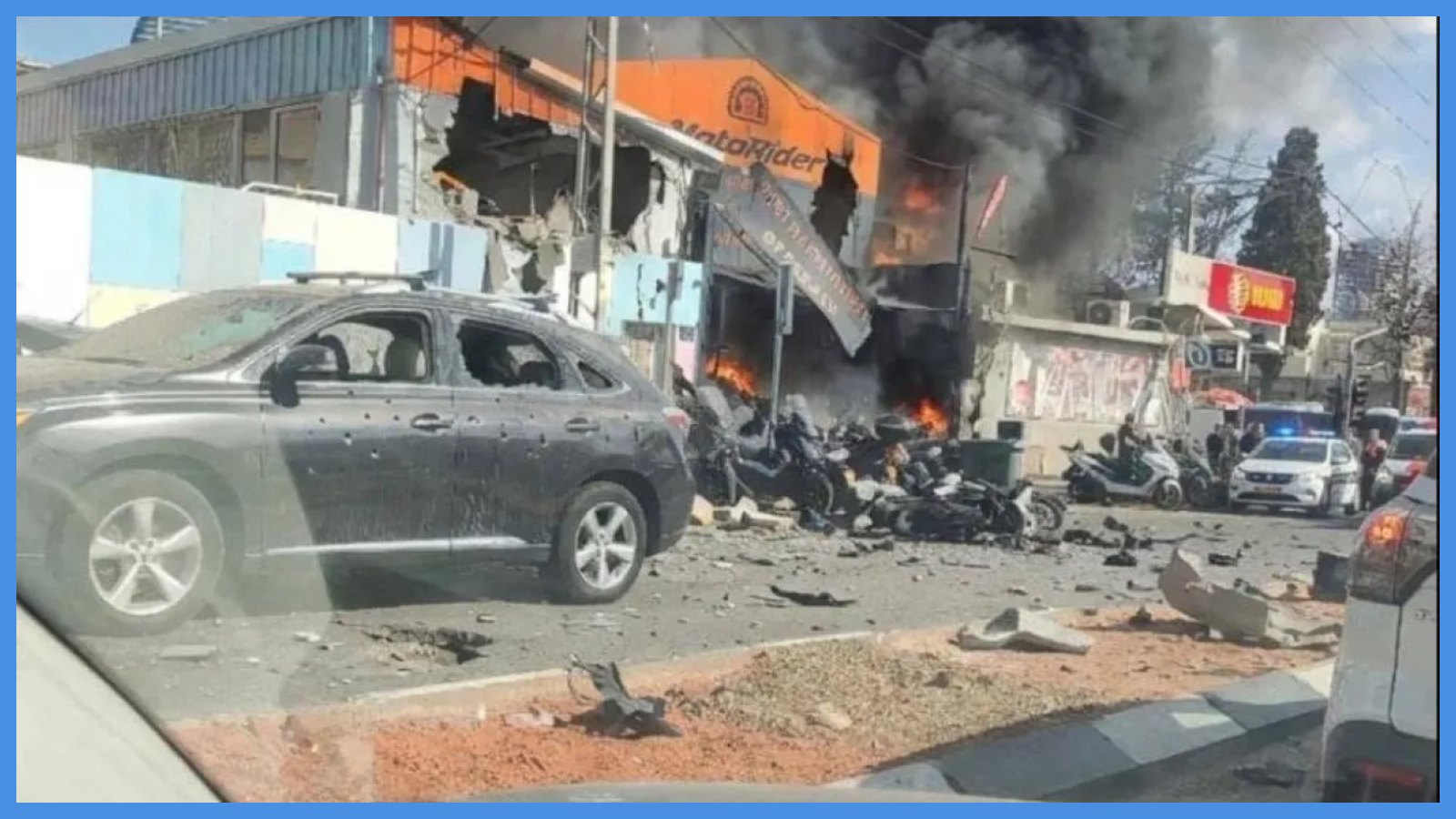 إصابات بسقوط صاروخ في تل أبيب ..  تطورات