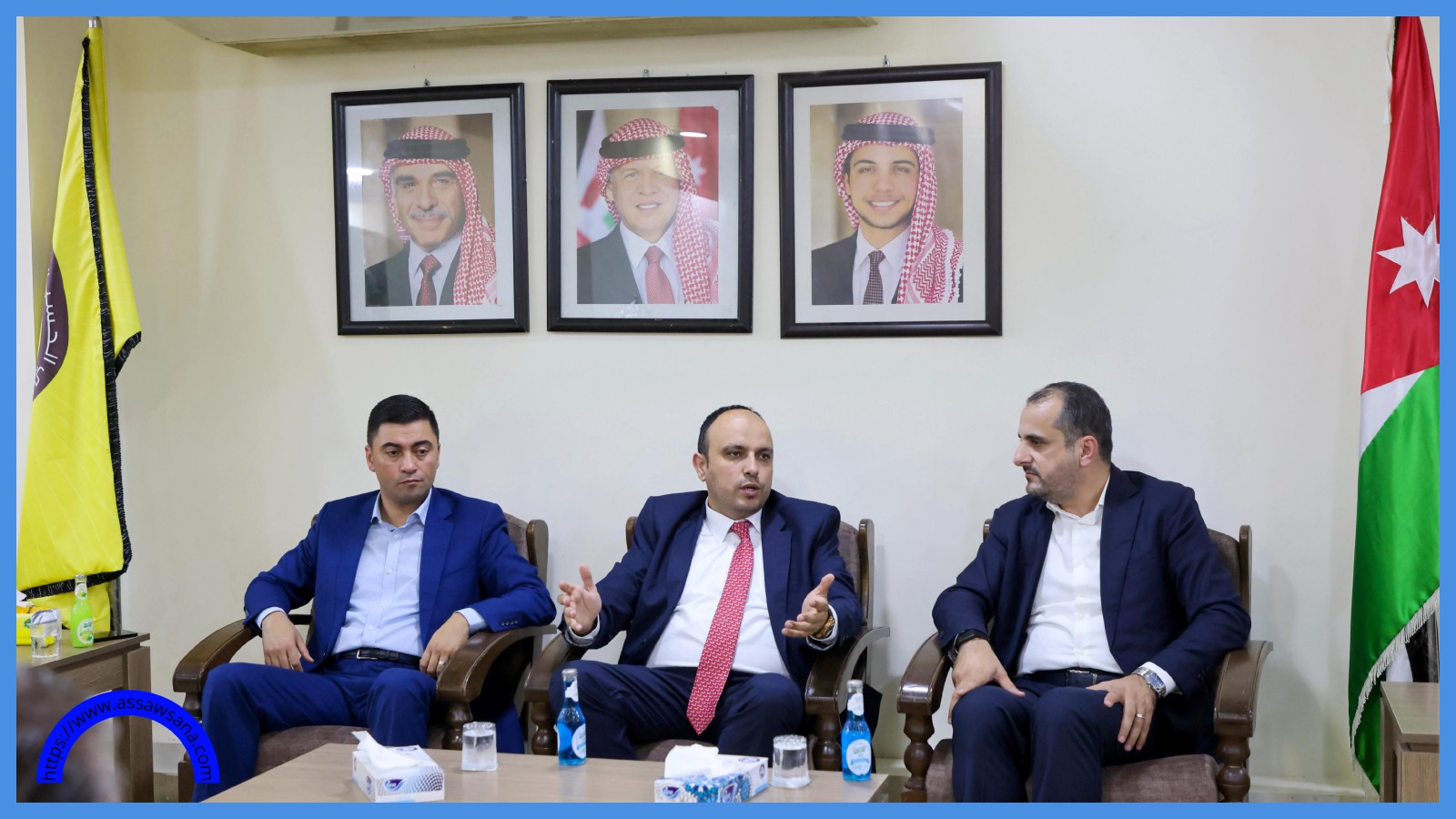 وزير الشباب يزور نادي الحسين إربد