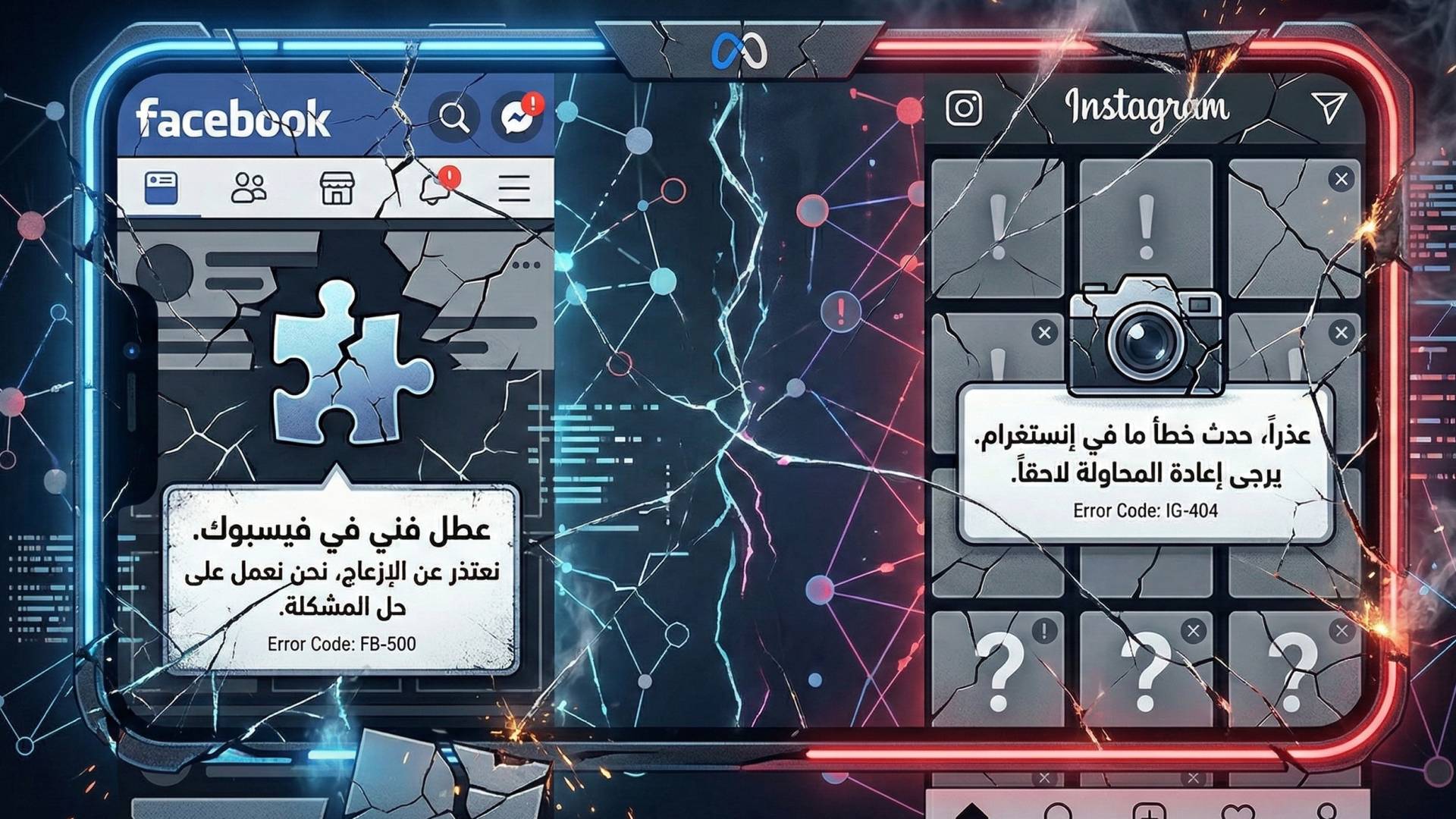 عطل تقني يشل فيسبوك وإنستغرام ويعطل التواصل عبر واتساب