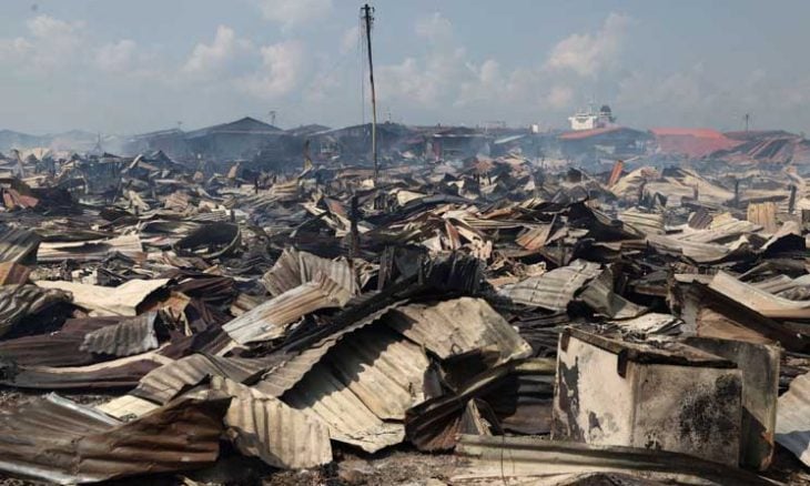 حريق كبير في ماليزيا يدمر 1000 منزل