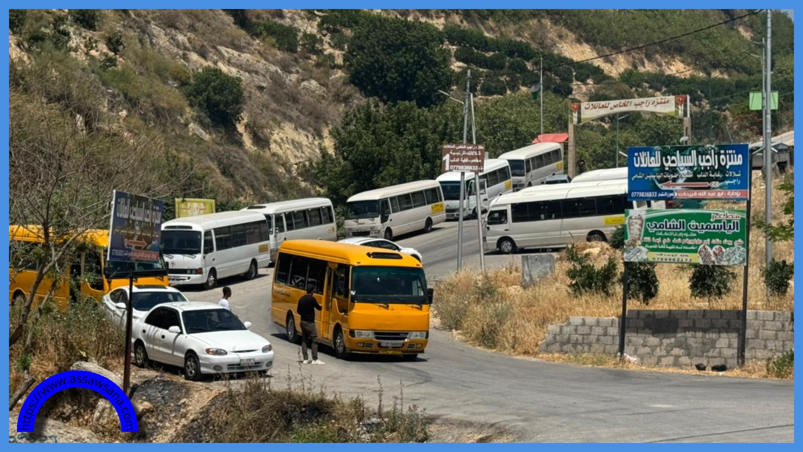 حركة سياحية نشطة في عجلون الجمعة