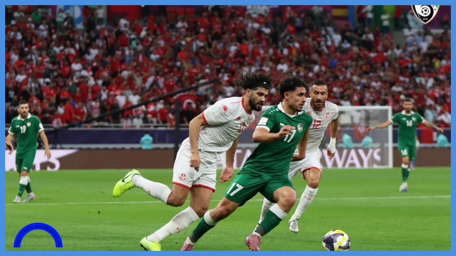 سورية تفوز على تونس في افتتاح كأس العرب