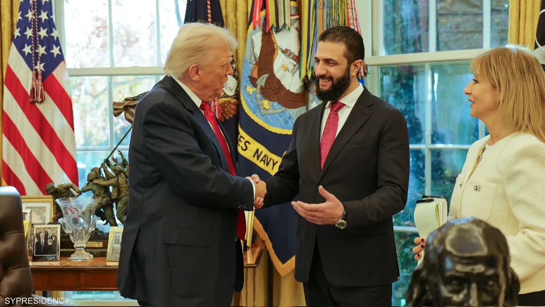 الشرع يغادر البيت الأبيض بعد اجتماعا مطولا مع ترامب 